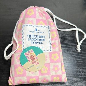 Simply Southern Pink and Yellow Floral Towel